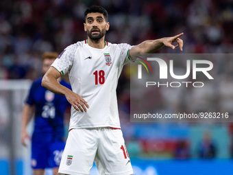 Ali Karimi (IRN) during the World Cup match between Iran vs USA , in Doha, Qatar, on November 30, 2022.
NO USE POLAND (