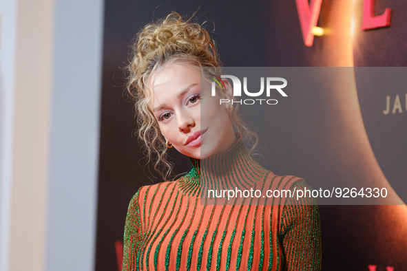 Actress Ester Exposito attends to 'Venus' photocall in Madrid on November 30, 2022 in Madrid, Spain. 