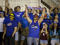 Fans cheer for the Football team Philippine Azkals during the highly anticipated international friendly game against the Tigers of Malaysia...