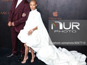 American actor Will Smith and wife/American actress Jada Pinkett Smith arrive at the Los Angeles Premiere Of Apple Original Films' 'Emancipa...