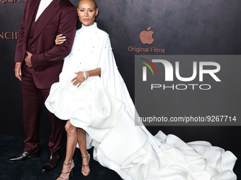 American actor Will Smith and wife/American actress Jada Pinkett Smith arrive at the Los Angeles Premiere Of Apple Original Films' 'Emancipa...
