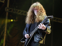 December 04, 2022, Toluca, Mexico: Guitarist  Dave Mustaine of the Megadeth American thrash metal band  performs on stage during  the third...
