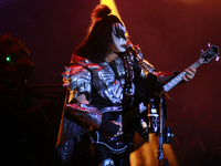 December 04, 2022, Toluca, Mexico: Gene Simmons integrant of the Kiss American rock band   performs on stage during  the third day of the He...