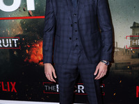 American actor Noah Centineo arrives at the World Premiere Of Netflix's 'The Recruit' Season 1 held at AMC The Grove 14 on December 8, 2022...