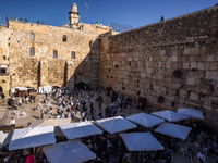 Western Wall in Jerusalem, Israel on December 29, 2022. (