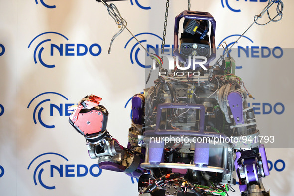 NEDO's robot Jaxon on display at the International Robot Exhibition 2015 on December 4, 2015, Tokyo, Japan. The Robot Exhibition 2015@is hel...