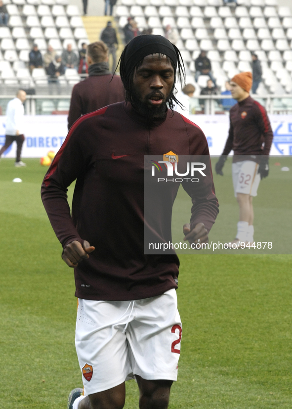 Gervinho before the Seria A match  between Torino FC and AS Roma at the olympic stadium of turin on december 5, 2015 in torino, italy.  