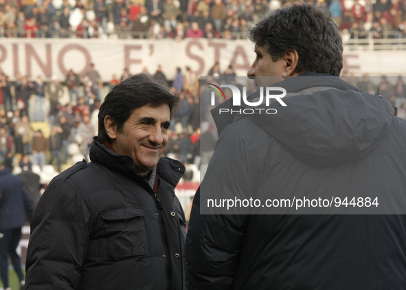The president of Torino team Urbano Cairo before the Seria A match  between Torino FC and AS Roma at the olympic stadium of turin on decembe...