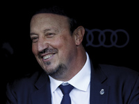 SPAIN, Madrid:Real Madrid's Spanish coach Rafael Benitez during the Spanish League 2015/16 match between Real Madrid and Getafe, at Santiago...