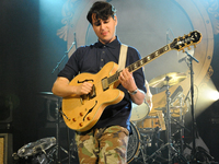 Ezra Koenig of the band Vampire Weekend performs in concert at Stubb's on April 25, 2014 in Austin, Texas. (