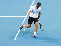 MANILA, Philippines - Croatia’s Goran Ivanisevic playing for the Obi UAE Royals in action during his match against Australia’s Mark Philippo...