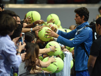MANILA, Philippines - Australia’s Mark Philippoussis who plays for the Philippine Mavericks greets fans during the International Premiere Te...