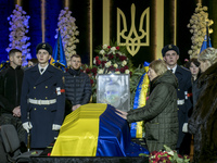 Funeral ceremony for Ukrainian Interior Minister Denys Monastyrskyi, his deputy and officials who died in the helicopter crash in Brovary to...