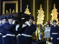Funeral ceremonies for the victims of the January 18 helicopter crash in Kyiv, Ukraine, on January 21, 2023 (