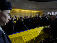 Funeral ceremonies for the victims of the January 18 helicopter crash in Kyiv, Ukraine, on January 21, 2023 (