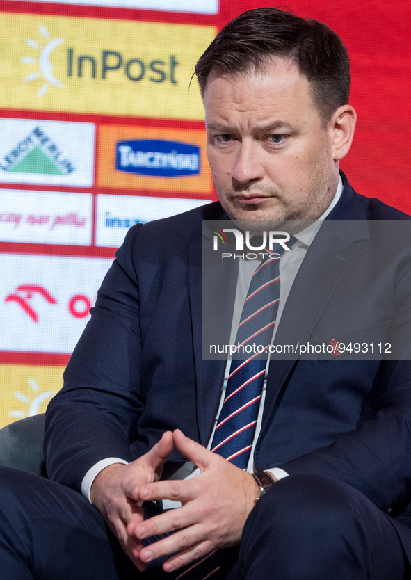 Lukasz Wachowski during presentation of new head coach of polish football national team in Warsaw, Poland on January 24, 2023. 