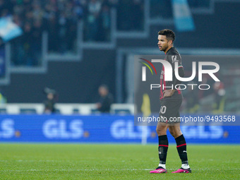 Junior Messias of AC Milan looks dejected during the Serie A match between SS Lazio and AC Milan at Stadio Olimpico, Rome, Italy on 24 Janua...