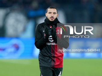 Ismael Bennacer of AC Milan gestures during the Serie A match between SS Lazio and AC Milan at Stadio Olimpico, Rome, Italy on 24 January 20...