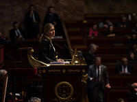 President of the Assemblee Nationale Yael Braun-Pivet during the question session to the government, in Paris, Tuesday 24 January, 2023. (