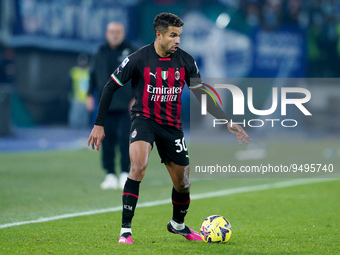 Junior Messias of AC Milan during the Serie A match between SS Lazio and AC Milan at Stadio Olimpico, Rome, Italy on 24 January 2023.  (