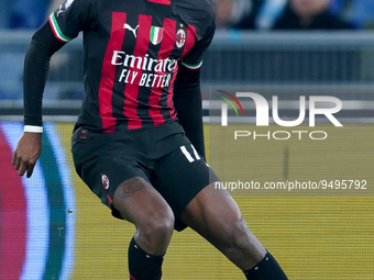 Rafael Leao of AC Milan during the Serie A match between SS Lazio and AC Milan at Stadio Olimpico, Rome, Italy on 24 January 2023.  (
