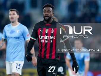 Divock Origi of AC Milan looks on during the Serie A match between SS Lazio and AC Milan at Stadio Olimpico, Rome, Italy on 24 January 2023....