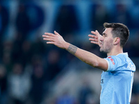 Alessio Romagnoli of SS Lazio gestures during the Serie A match between SS Lazio and AC Milan at Stadio Olimpico, Rome, Italy on 24 January...