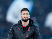 Olivier Giroud of AC Milan looks on during the Serie A match between SS Lazio and AC Milan at Stadio Olimpico, Rome, Italy on 24 January 202...
