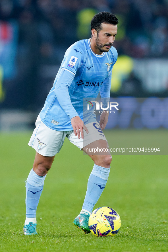 Pedro of SS Lazio during the Serie A match between SS Lazio and AC Milan at Stadio Olimpico, Rome, Italy on 24 January 2023.  