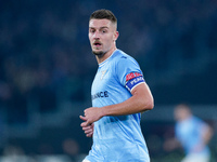 Sergej Milinkovic-Savic of SS Lazio looks on during the Serie A match between SS Lazio and AC Milan at Stadio Olimpico, Rome, Italy on 24 Ja...