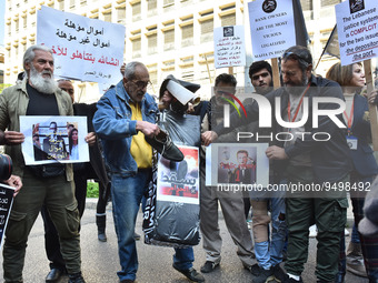 A sit-in in front of the Banque du Liban in Beirut was organized by the Association of Depositors affected by the increase in the exchange r...
