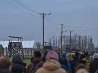 General view of the Auschwitz II-Birkenau, the former German Nazi concentration and extermination camp, seen on the eve of the 78th annivers...