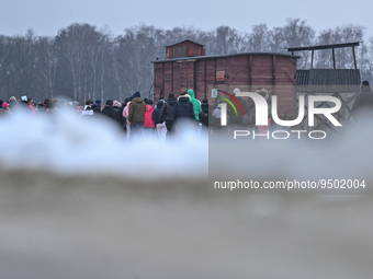 General view from the Auschwitz II-Birkenau, the former German Nazi concentration and extermination camp, seen on the eve of the 78th annive...
