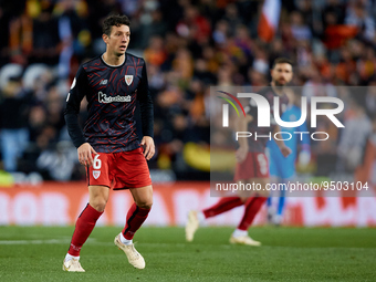 Vesga of Athletic Club in action during the Copa del Rey Quarter Final match between Valencia CF and Athletic Club at Mestalla stadium, Janu...