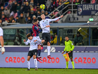 Header of Bologna's Lewis Ferguson during the italian soccer Serie A match Bologna FC vs Spezia Calcio on January 27, 2023 at the Renato Dal...