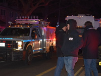 An Off-Duty New York City Police Department Ofiicer was shot in the 75th Precinct on Ruby Road in Brooklyn, New York, New York, United State...