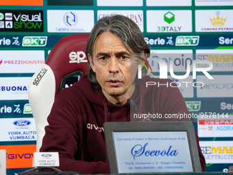 Filippo Inzaghi head coach of Reggina 1914 after the Serie B match between Reggina 1914 and Pisa Sc on  February  11, 2023 stadium ''Oreste...