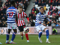 Reading's Thomas Ince plays a pass during the Sky Bet Championship match between Sunderland and Reading at the Stadium Of Light, Sunderland...