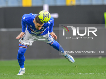 Nicola Murru (Sampdoria) during the italian soccer Serie A match UC Sampdoria vs Bologna FC on February 18, 2023 at the Luigi Ferraris stadi...