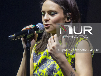 The Italian singer -songwriter and multi -instrumentalist Francesca Michielin performed on the stage of the Remondini Theater in Bassano del...