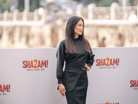 Lucy Liu attends the photocall for ''Shazam! Fury Of The Gods'' at Palazzo Manfredi on March 02, 2023 in Rome, Italy. (