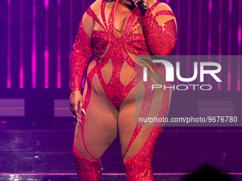 American singer and grammy winner Lizzo performs live at Mediolanum Forum in Milano, Italy, on March 2 2023 (