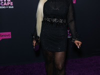 LaTocha Scott Rocky Bivens arrives at Bravo's 'SWV & Xscape: The Queens of R&B' Season 1 Press Event held at The Aster on March 2, 2023 in H...