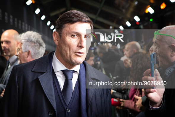 

Javier Zanetti is on the green carpet ahead of The Best FIFA Football Awards 2022 in Paris, France, on February 27, 2023. 