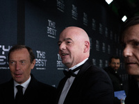 

Gianni Infantino, FIFA President, is on the Green Carpet ahead of The Best FIFA Football Awards 2022 on February 27, 2023 in Paris, France...