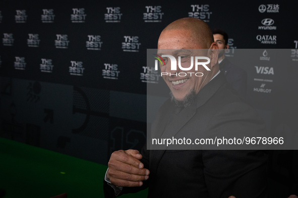 

Roberto Carlos, a Brazilian footballer from Real Madrid, is walking the green carpet ahead of The Best FIFA Football Awards 2022 on Februa...