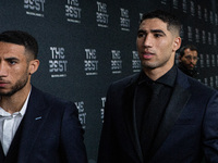 

Achraf Hakimi, PSG and Morocco defender, is on the Green Carpet ahead of The Best FIFA Football Awards 2022 in Paris, France, on February...