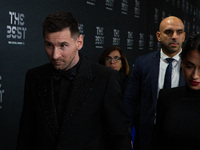

Lionel Messi, the winner of The Best FIFA Football Player, is walking the green carpet ahead of The Best FIFA Football Awards 2022 in Pari...