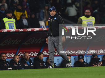Luciano Spalletti Head Coach of SSC Napoli during the Serie A TIM match between SSC Napoli and SS Lazio at Stadio Diego Armando Maradona Nap...