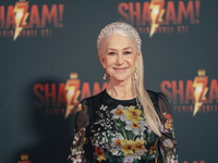  Helen Mirren attends the premiere for ''Shazam! Fury Of The Gods'' at The Space Cinema Moderno on March 03, 2023 in Rome, Italy. (